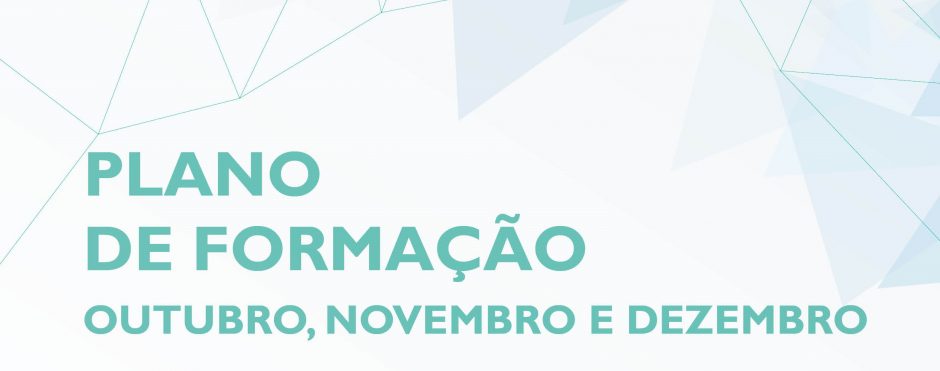 Calendarização das Ações de Formação – out., nov. e dez.